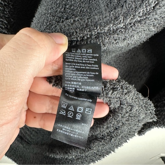 Barefoot Dreams Cozy Chic Cozychic Dark Gray Ribbed Cardi Size Small Medium - Picture 5 of 5